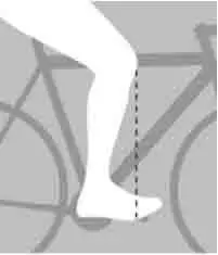 un schéma du bon recul de selle à vélo